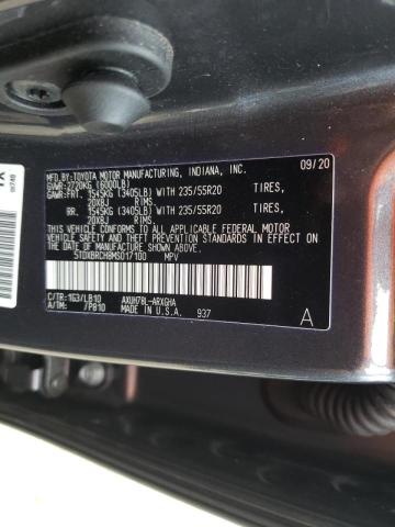 Photo 10 from auction – 2021 TOYOTA HIGHLANDER with VIN 5TDXBRCH8MS017100