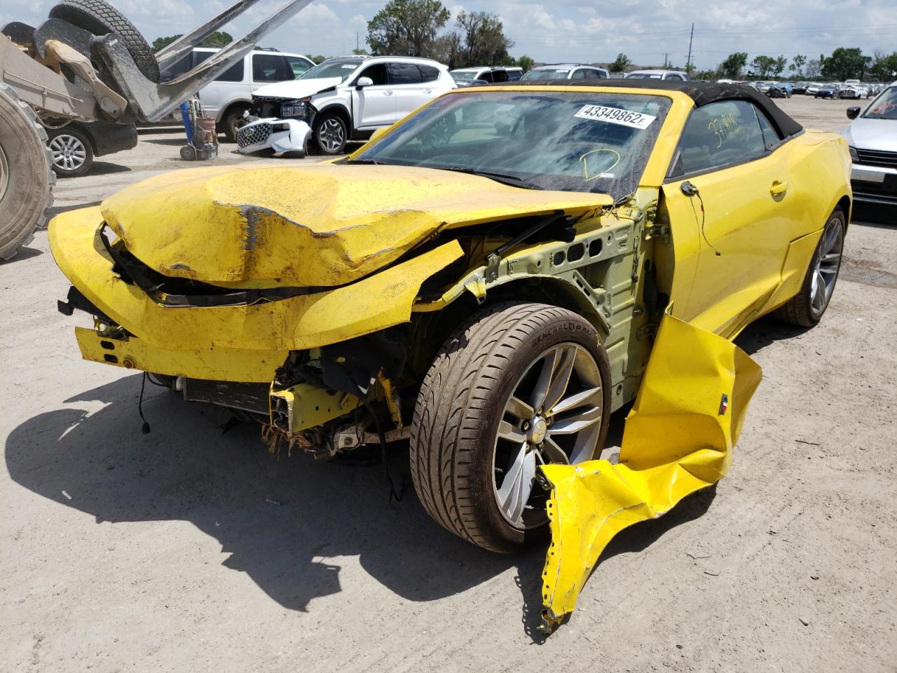 Photo 2 from auction – 2018 CHEVROLET CAMARO LT with VIN 1G1FB3DS1J0148959