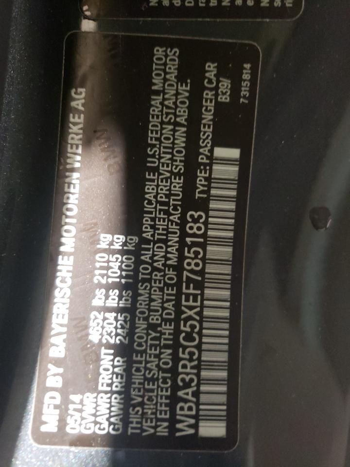 Photo 10 from auction – 2014 BMW 435 XI with VIN WBA3R5C5XEF785183