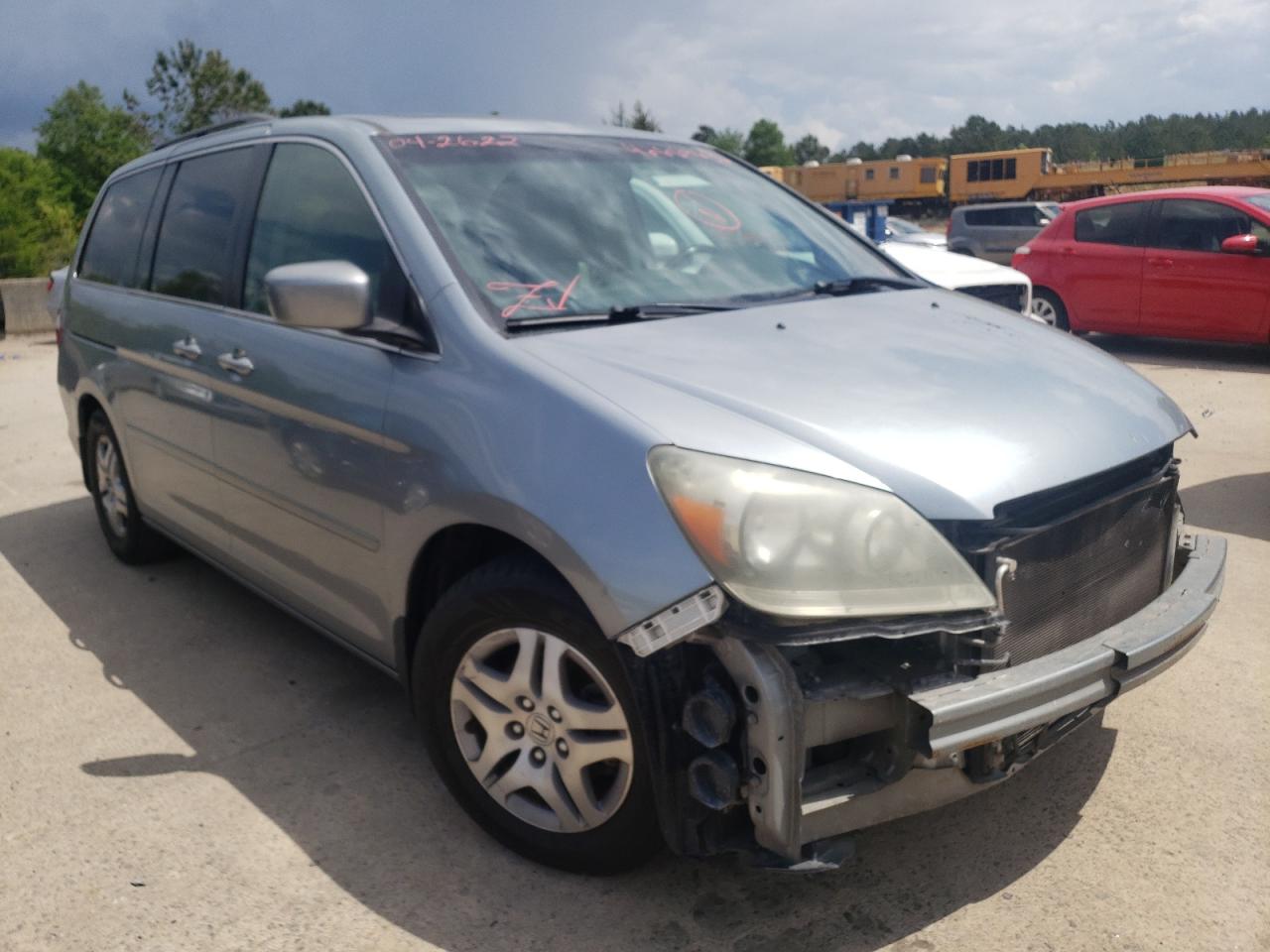 HONDA ODYSSEY EX 2007 with VIN 5FNRL38677B052200 - Photo from auction