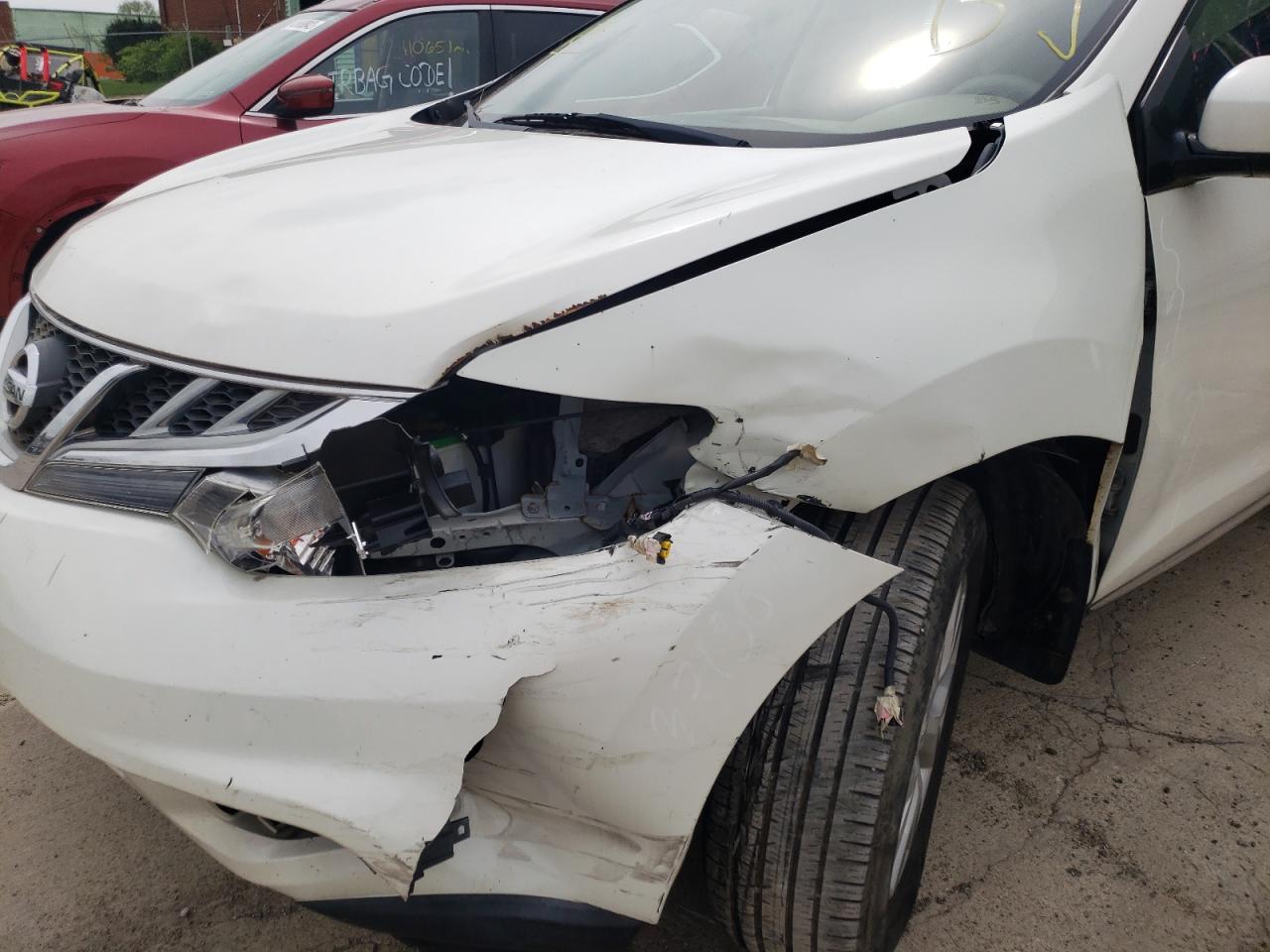 Photo 9 from auction – 2011 NISSAN MURANO S with VIN JN8AZ1MW7BW157771
