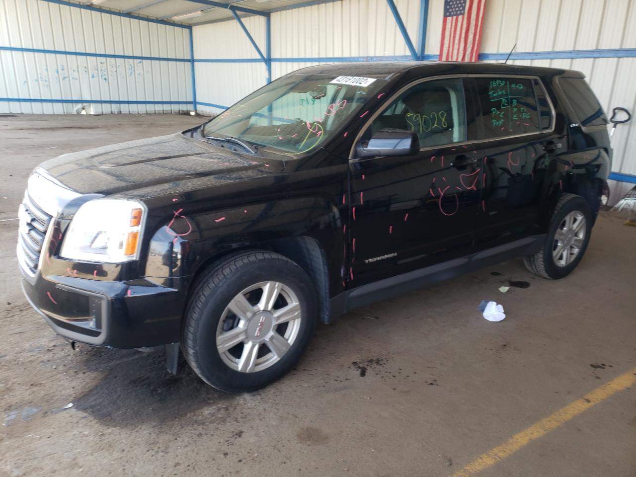 Photo 2 from auction – 2016 GMC TERRAIN SL with VIN 2GKALMEK9G6338161
