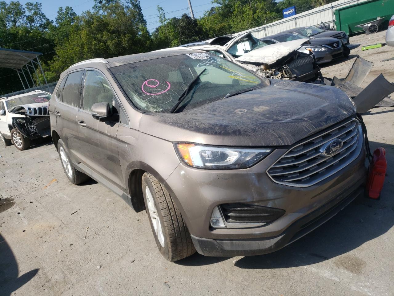 FORD EDGE SEL 2019 with VIN 2FMPK3J94KBC57442 - Photo from auction