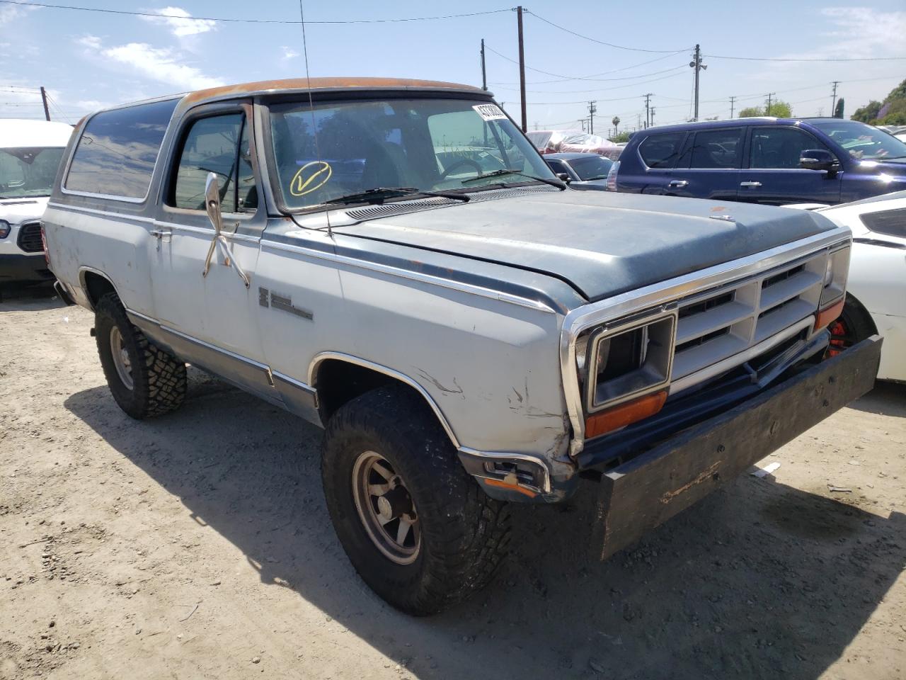 DODGE RAMCHARGER 1985 with VIN 1B4GW12T2FS655569 - Photo from auction
