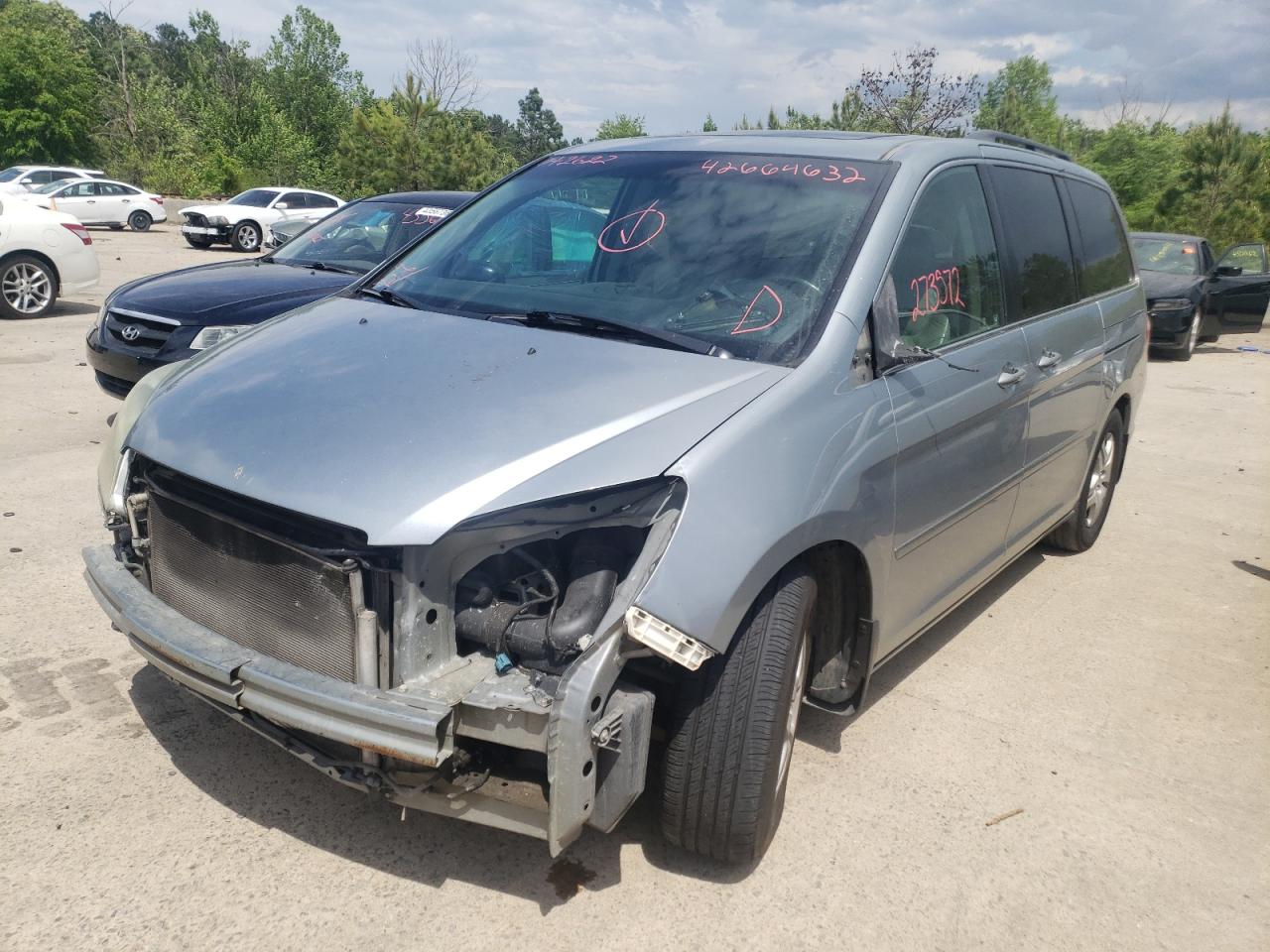 Photo 2 from auction – 2007 HONDA ODYSSEY EX with VIN 5FNRL38677B052200