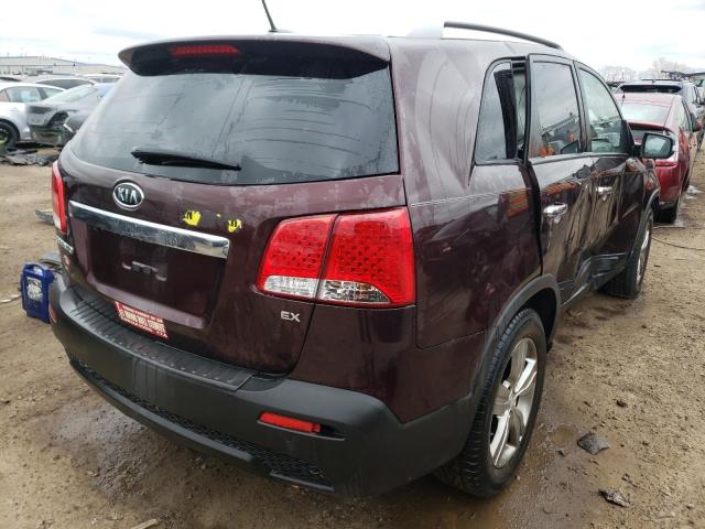 Photo 4 from auction – 2013 KIA SORENTO EX with VIN 5XYKU3A62DG396322