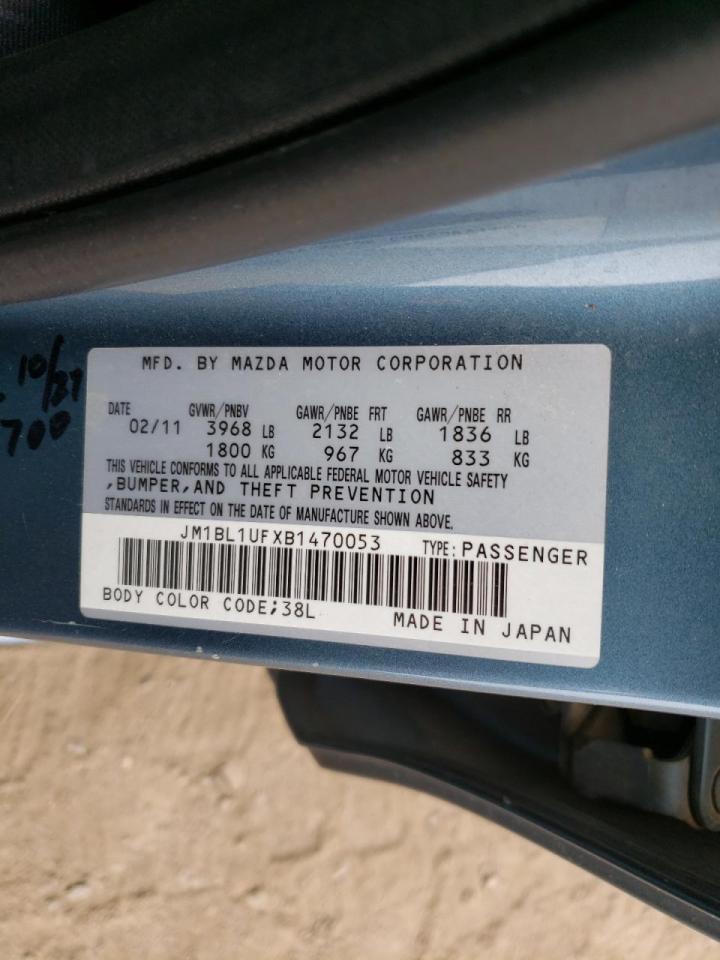 Photo 10 from auction – 2011 MAZDA 3 I with VIN JM1BL1UFXB1470053