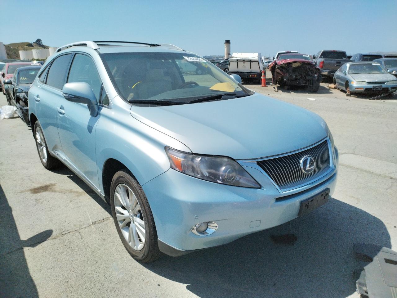 LEXUS RX 450 2010 with VIN JTJBC1BA2A2013895 - Photo from auction