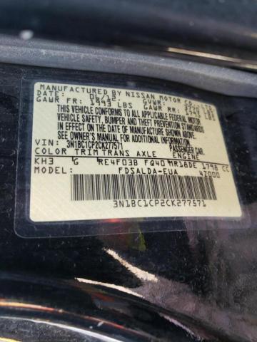 Photo 10 from auction – 2012 NISSAN VERSA S with VIN 3N1BC1CP2CK277571