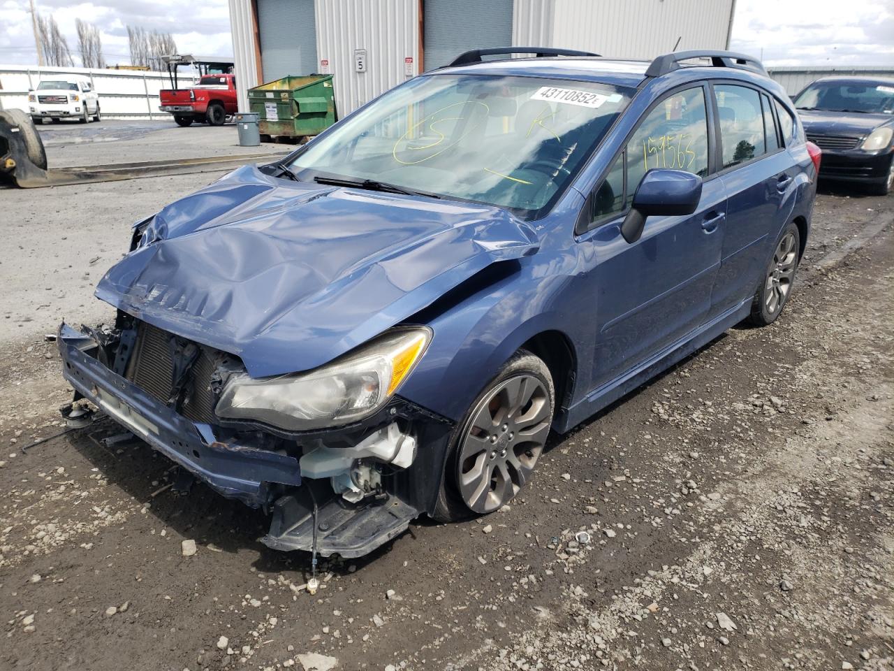 Photo 2 from auction – 2013 SUBARU IMPREZA SP with VIN JF1GPAR61D2814617