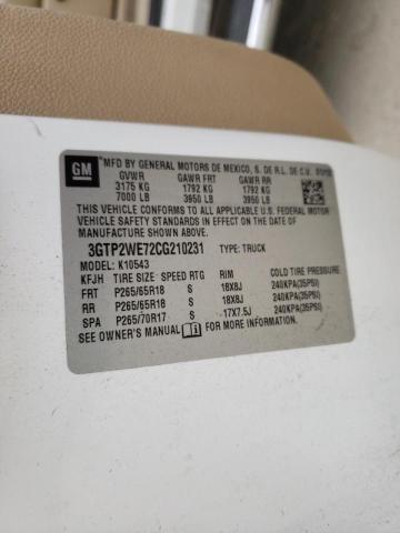 Photo 10 from auction – 2012 GMC SIERRA K15 with VIN 3GTP2WE72CG210231