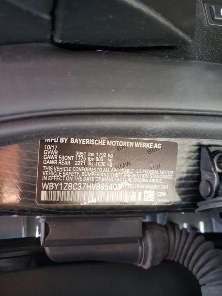 Photo 10 from auction – 2017 BMW I3 REX with VIN WBY1Z8C37HV895403