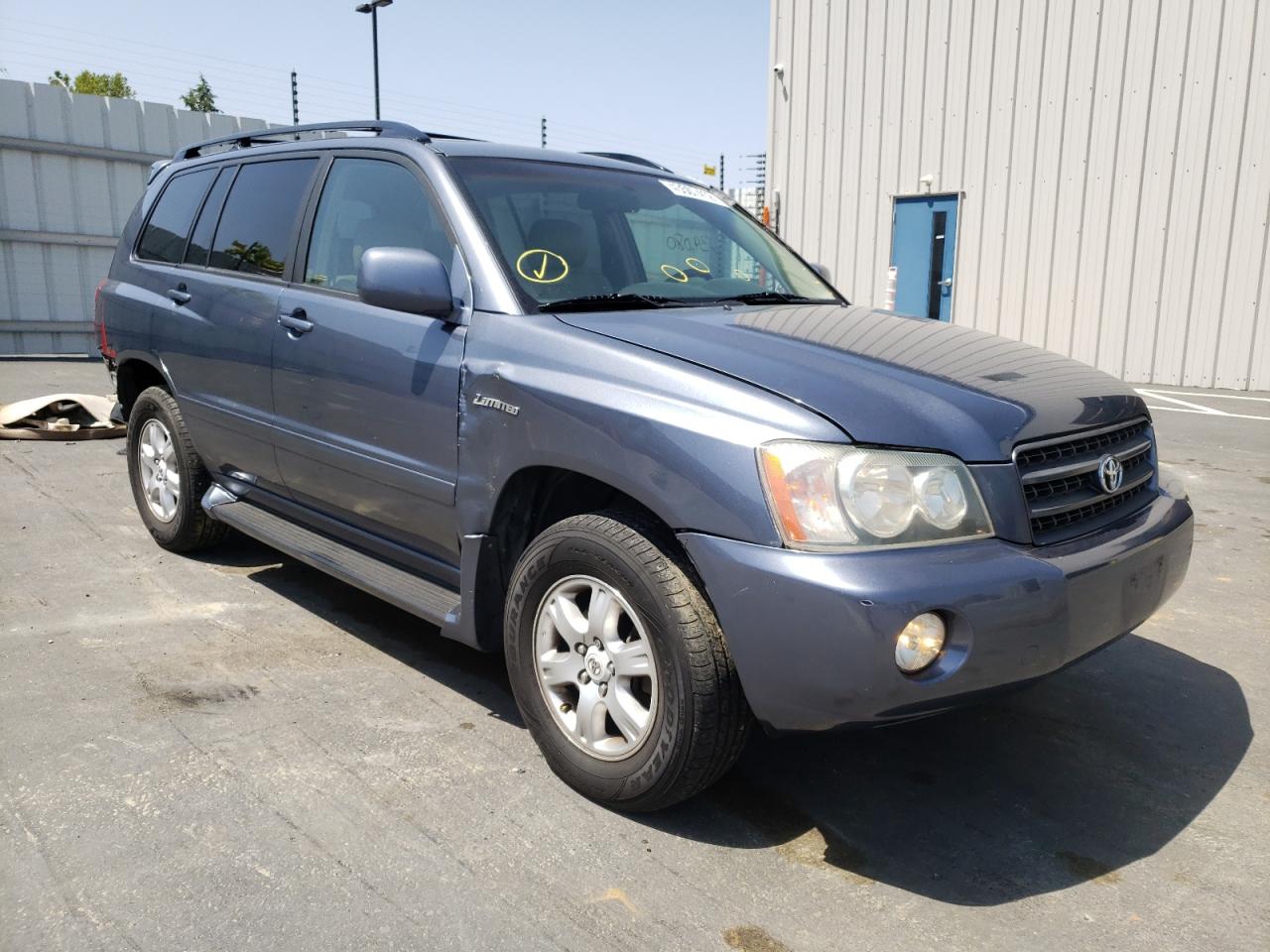 TOYOTA HIGHLANDER 2002 with VIN JTEHF21A820062149 - Photo from auction
