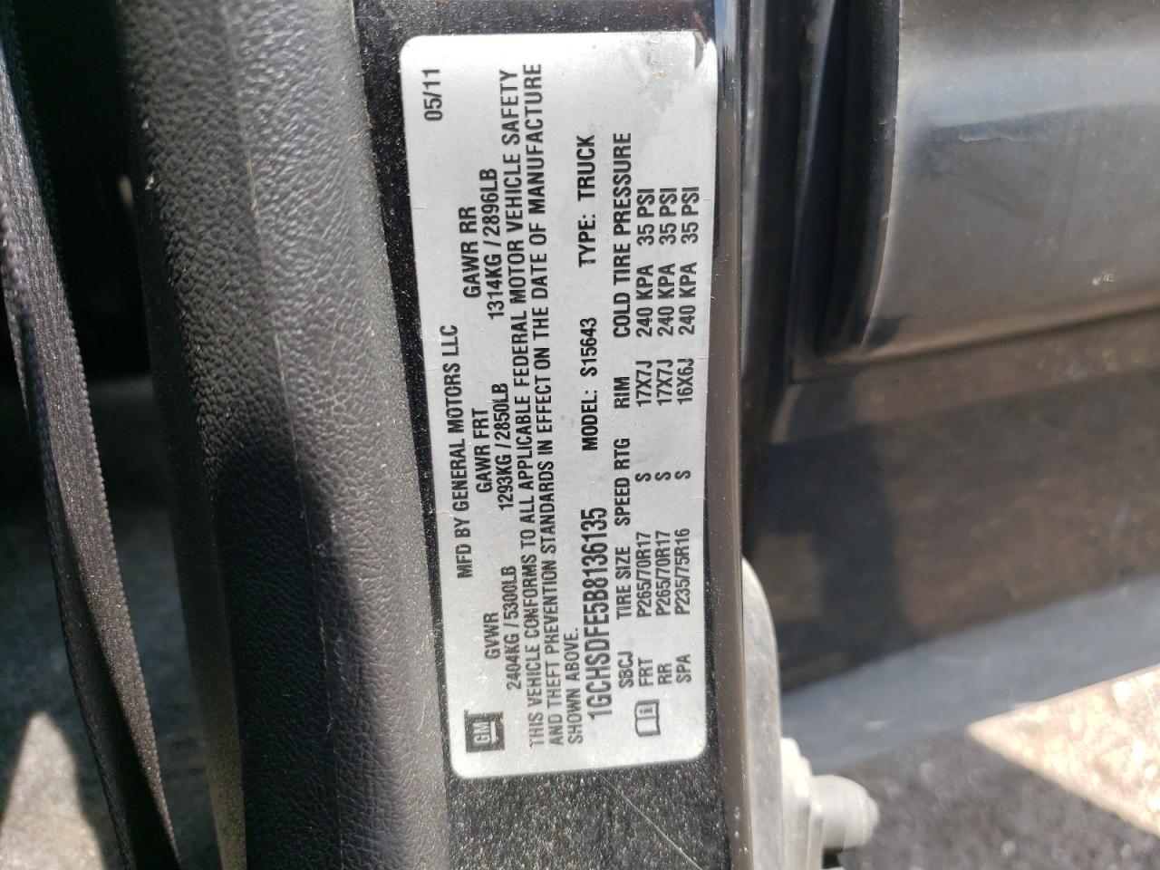 Photo 10 from auction – 2011 CHEVROLET COLORADO L with VIN 1GCHSDFE5B8136135