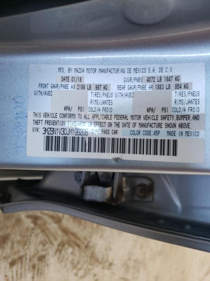 Photo 10 from auction – 2018 MAZDA 3 TOURING with VIN 3MZBN1V30JM199288