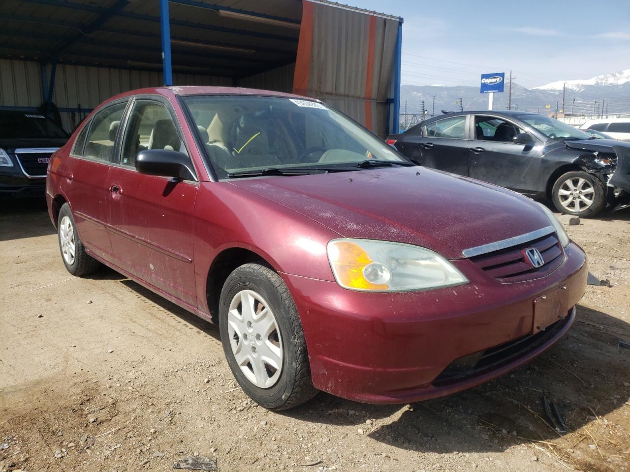 Photo 1 from auction – 2003 HONDA CIVIC LX with VIN 2HGES16553H626038