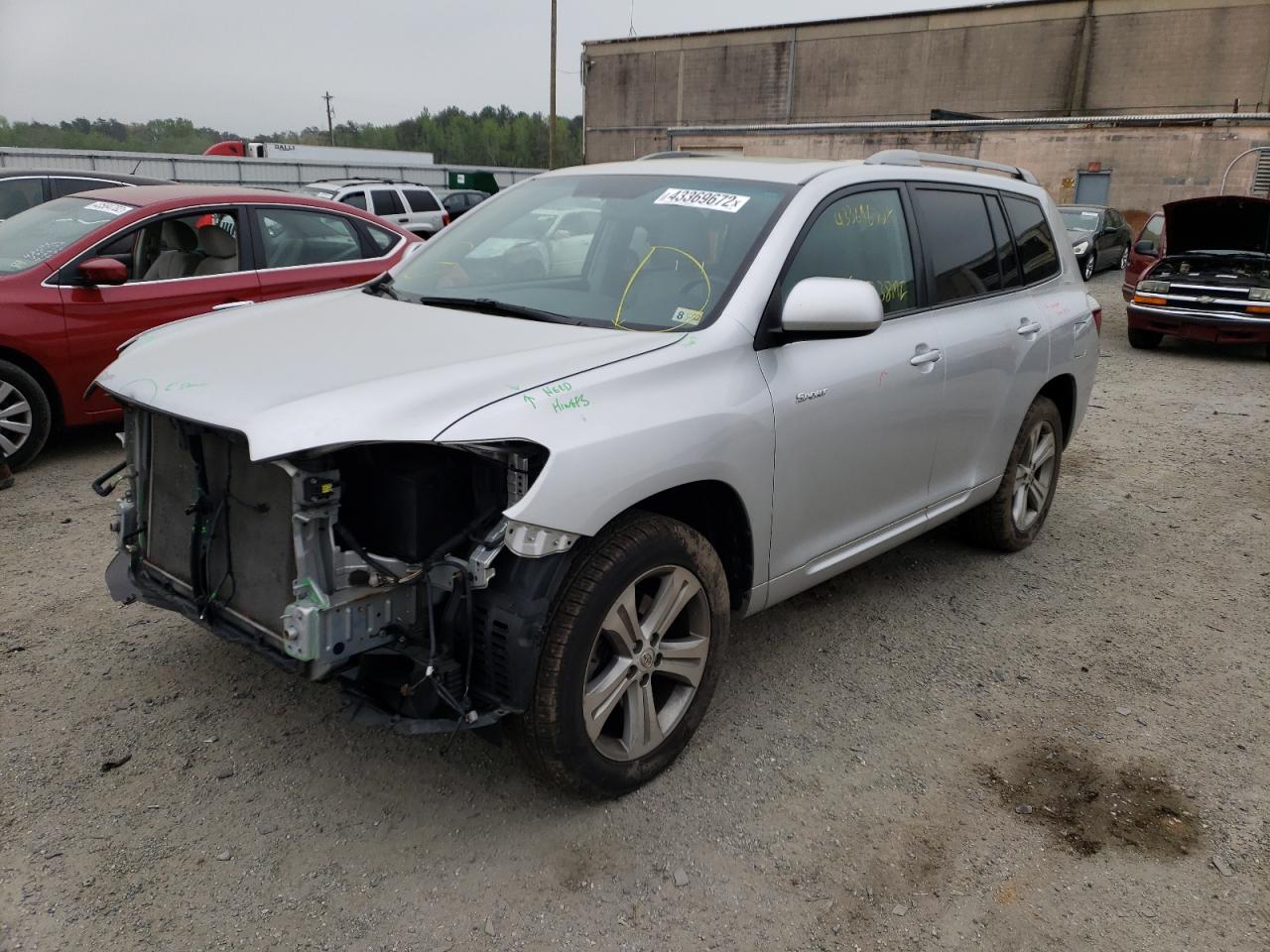 Photo 2 from auction – 2009 TOYOTA HIGHLANDER with VIN JTEES43A092120860