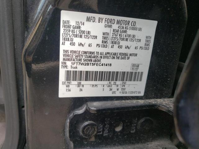 Photo 10 from auction – 2015 FORD F250 SUPER with VIN 1FT7W2BT5FEC41418