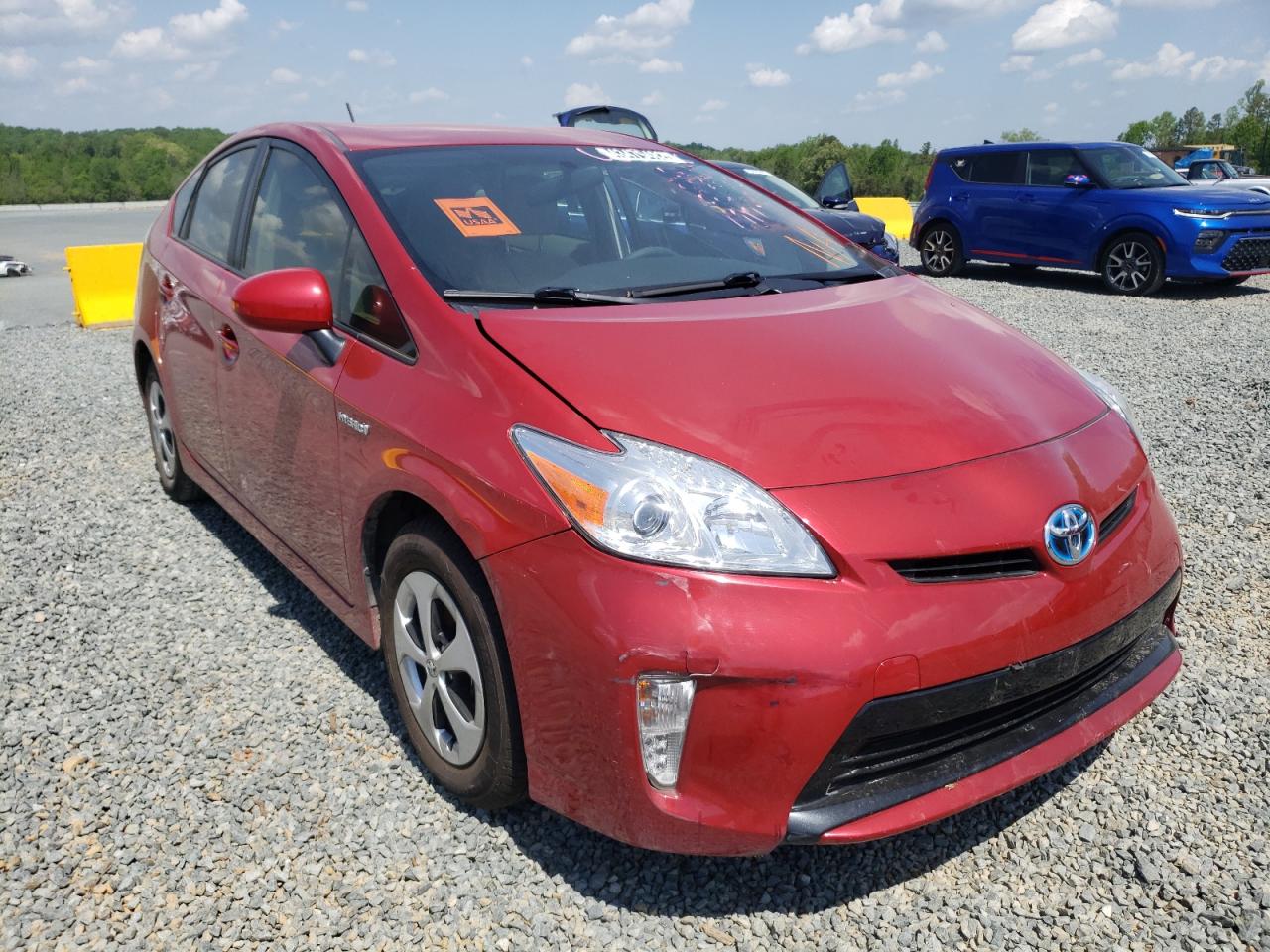TOYOTA PRIUS 2013 with VIN JTDKN3DU3D1628384 - Photo from auction