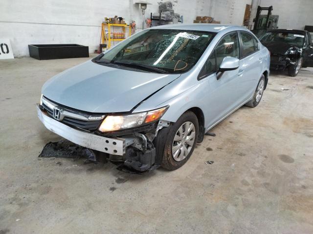 Photo 2 from auction – 2012 HONDA CIVIC LX with VIN 19XFB2F52CE018885