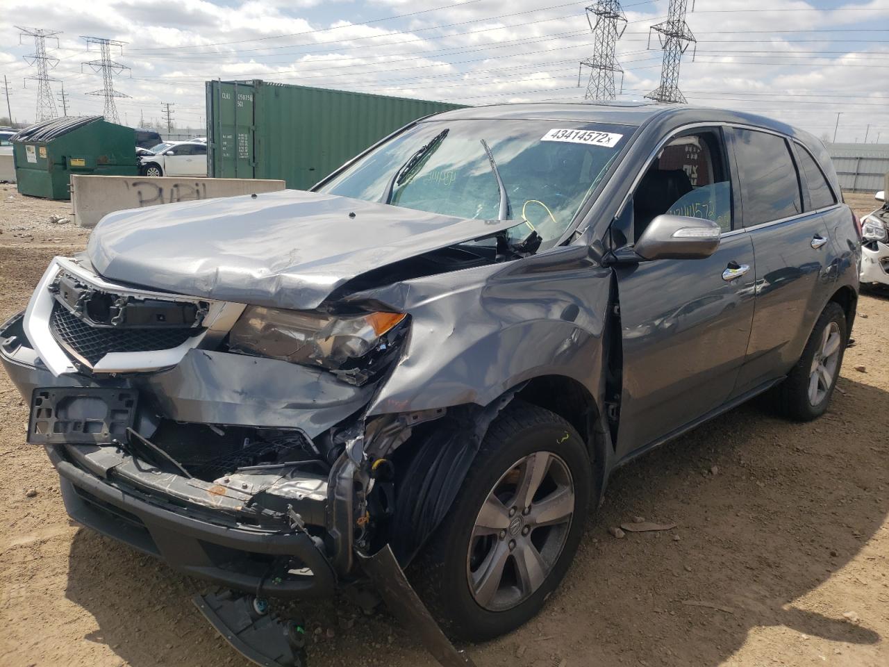 Photo 2 from auction – 2011 ACURA MDX TECHNO with VIN 2HNYD2H42BH516444