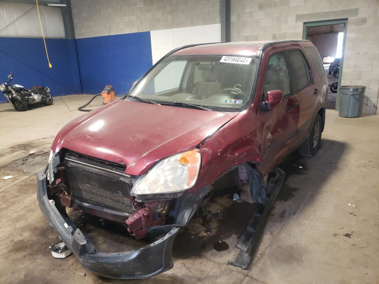 Photo 2 from auction – 2003 HONDA CR-V EX with VIN SHSRD78883U131271