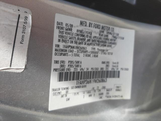Photo 10 from auction – 2009 FORD FOCUS SES with VIN 1FAHP36N19W260863