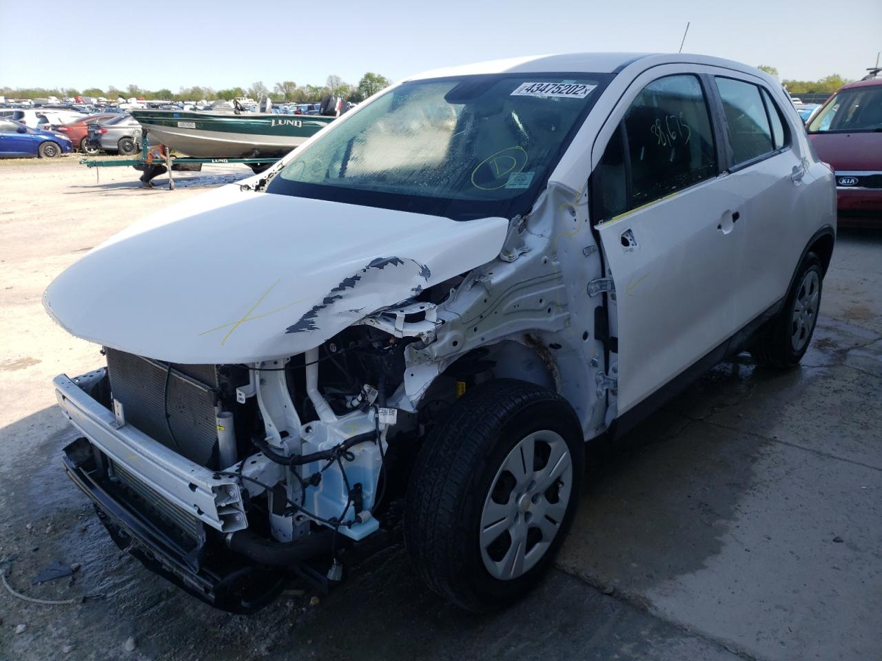 Photo 2 from auction – 2018 CHEVROLET TRAX LS with VIN 3GNCJKSB5JL239432