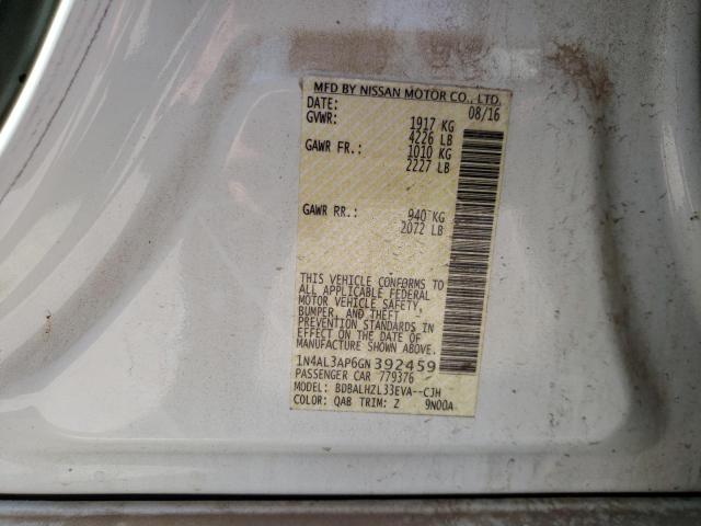 Photo 10 from auction – 2016 NISSAN ALTIMA 2.5 with VIN 1N4AL3AP6GN392459