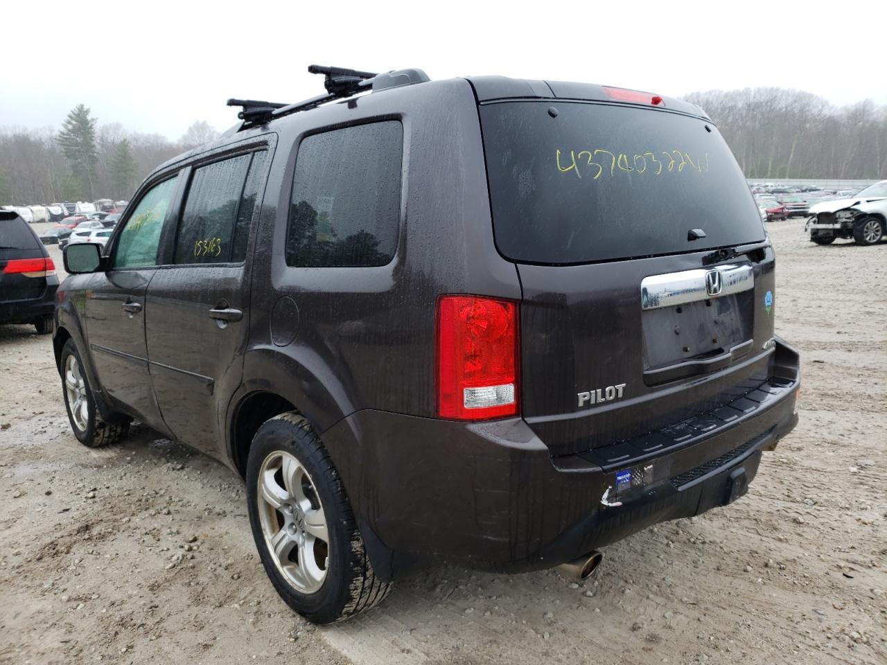 Photo 3 from auction – 2012 HONDA PILOT EXL with VIN 5FNYF4H54CB056117