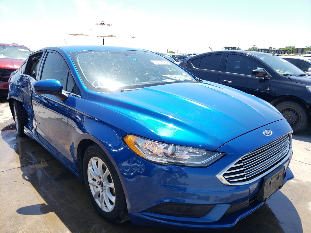 FORD FUSION S 2017 with VIN 3FA6P0G76HR335046 - Photo from auction