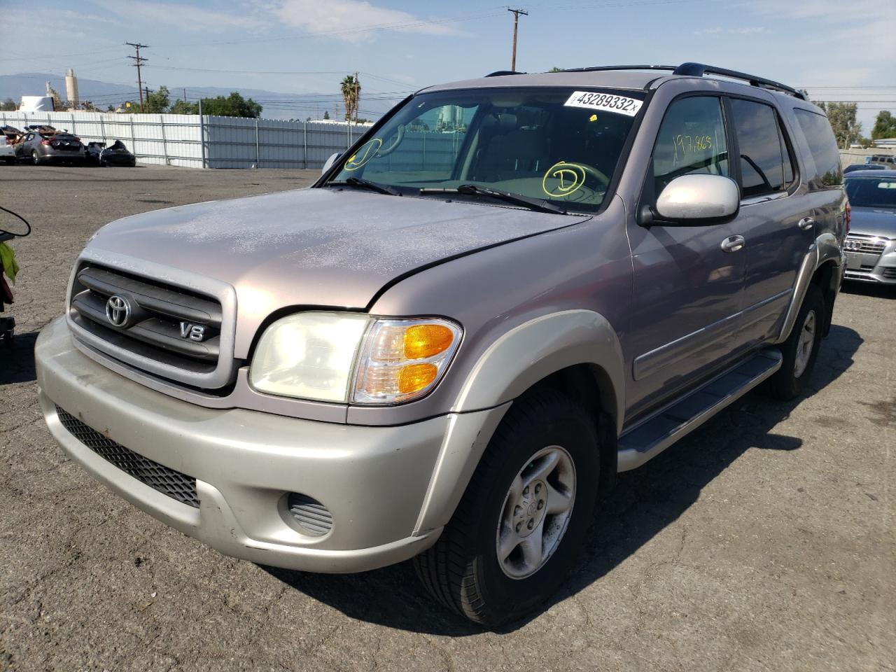 Photo 2 from auction – 2002 TOYOTA SEQUOIA SR with VIN 5TDBT44A72S112305