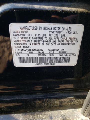 Photo 10 from auction – 2006 INFINITI G35 with VIN JNKCV51E36M504399