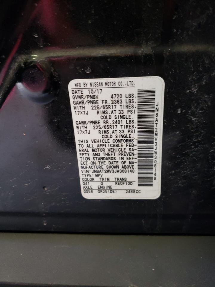 Photo 10 from auction – 2018 NISSAN ROGUE S with VIN JN8AT2MV3JW308148