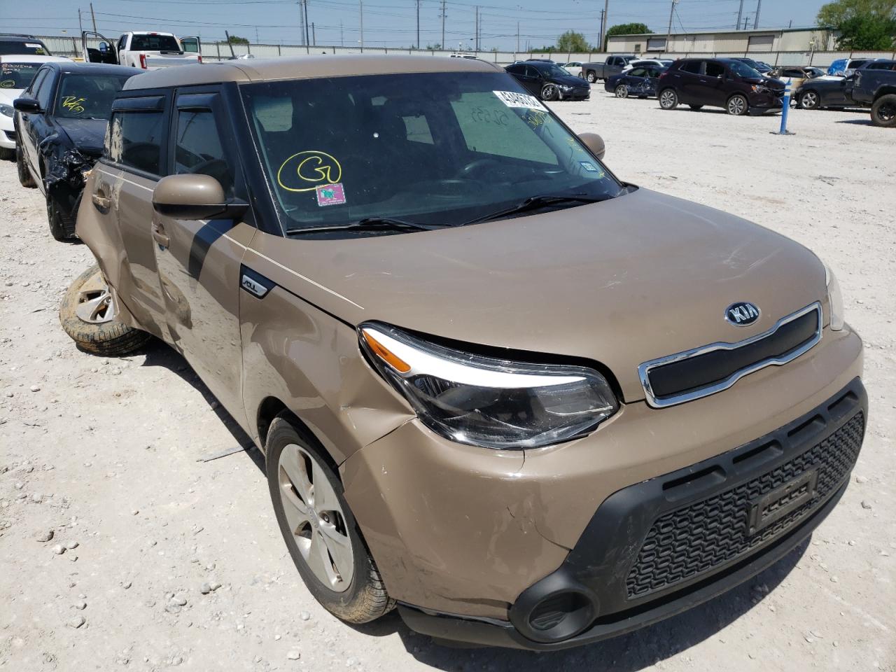 KIA SOUL 2016 with VIN KNDJN2A25G7306727 - Photo from auction