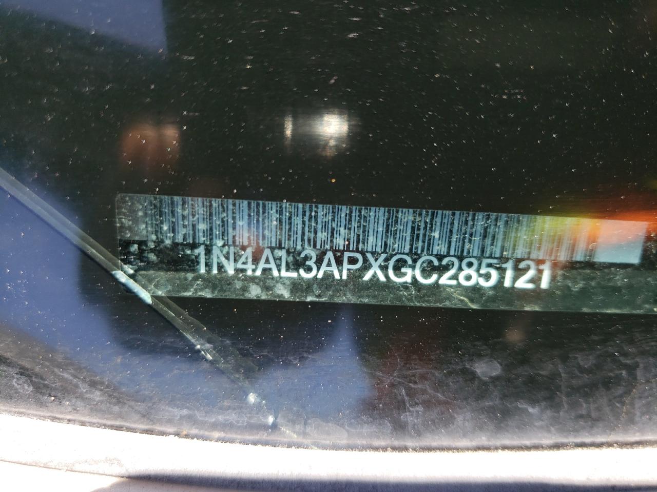 Photo 10 from auction – 2016 NISSAN ALTIMA 2.5 with VIN 1N4AL3APXGC285121