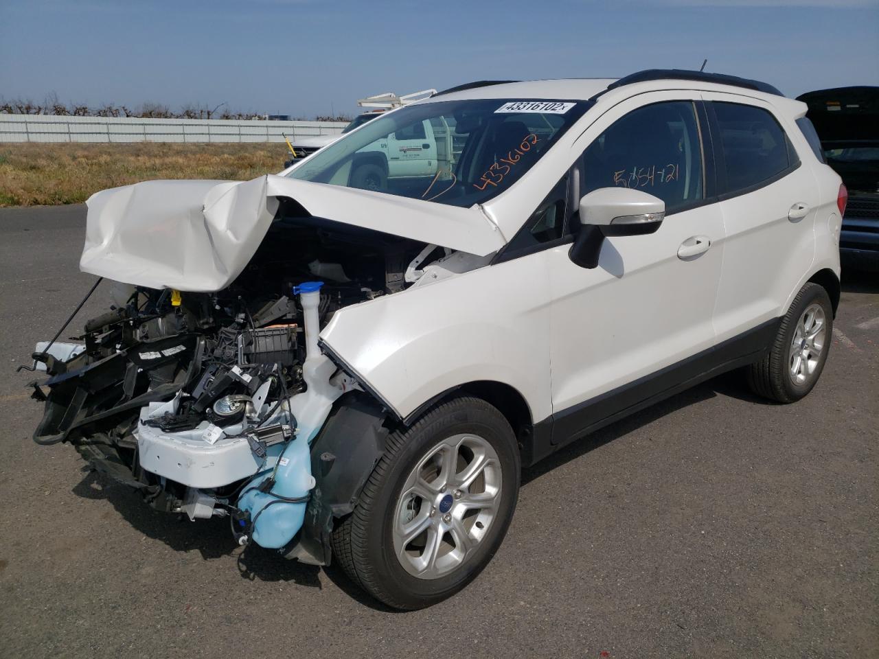 Photo 2 from auction – 2021 FORD ECOSPORT S with VIN MAJ3S2GE8MC442300