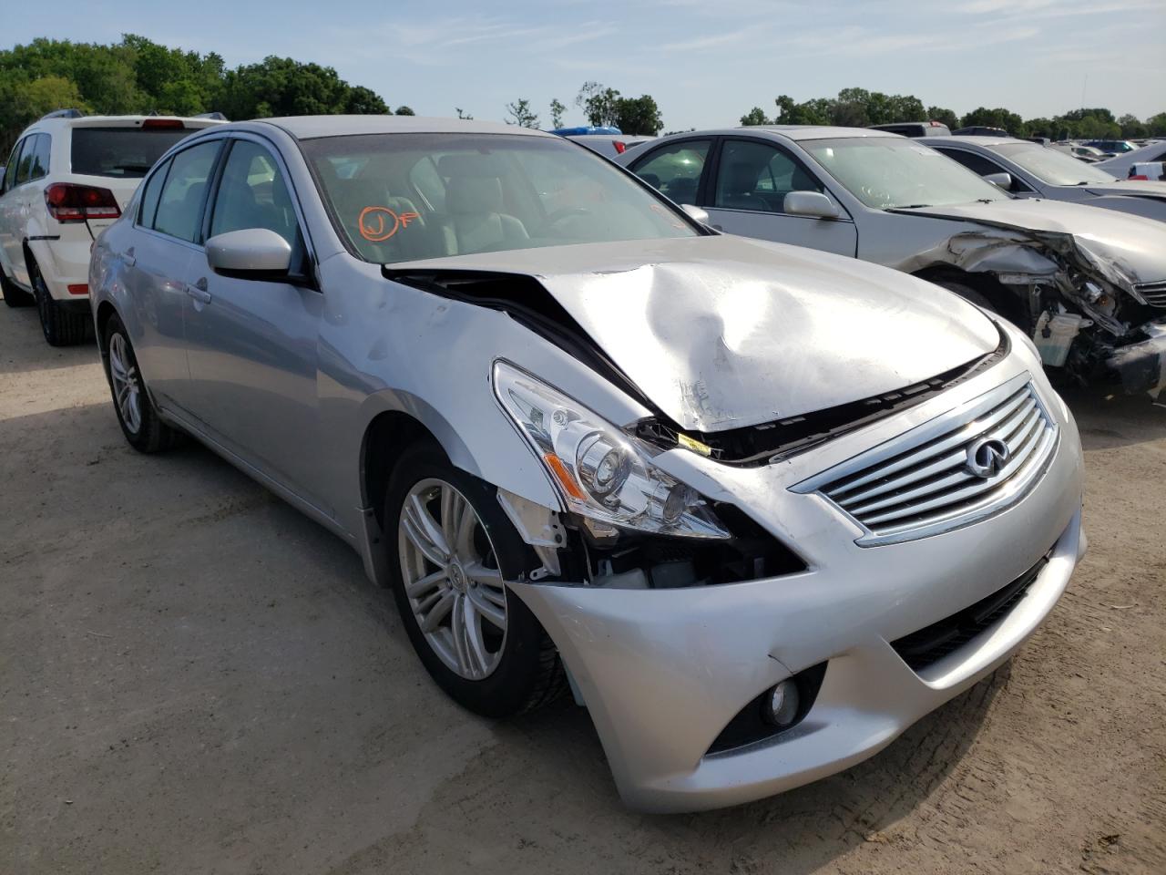 INFINITI G25 BASE 2012 with VIN JN1DV6AP6CM811416 - Photo from auction