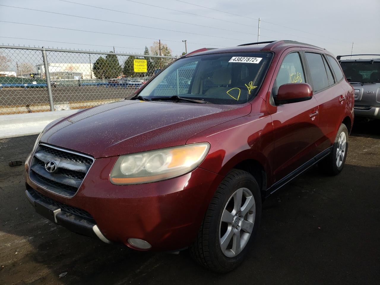 Photo 2 from auction – 2007 HYUNDAI SANTA FE S with VIN 5NMSH73EX7H006643