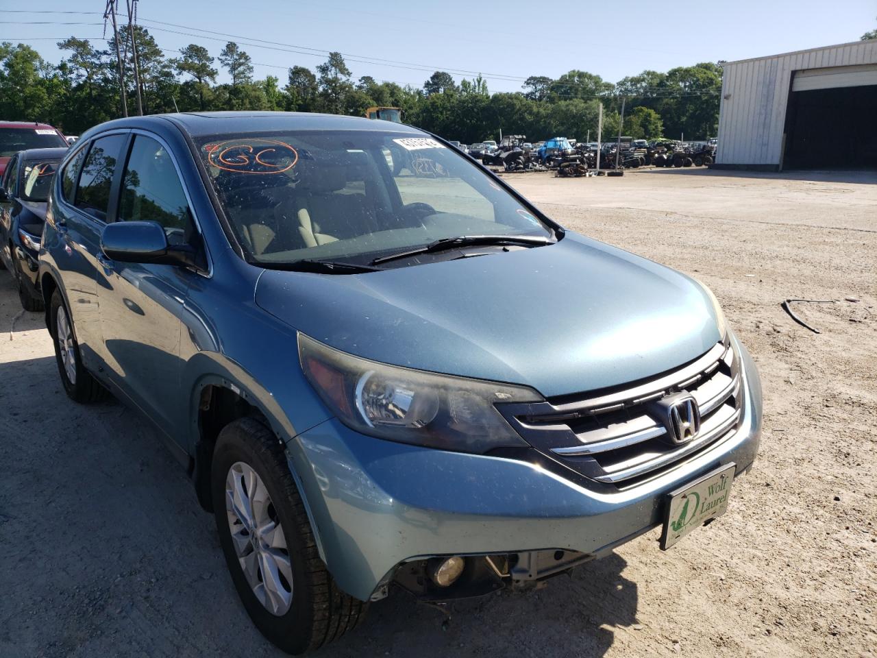 HONDA CR-V EX 2013 with VIN 5J6RM4H52DL042736 - Photo from auction
