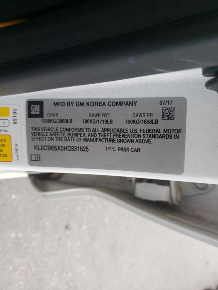 Photo 10 from auction – 2017 CHEVROLET SPARK LS with VIN KL8CB6SA0HC831825