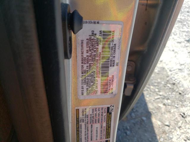 Photo 10 from auction – 2004 TOYOTA COROLLA CE with VIN 2T1BR32E14C283254