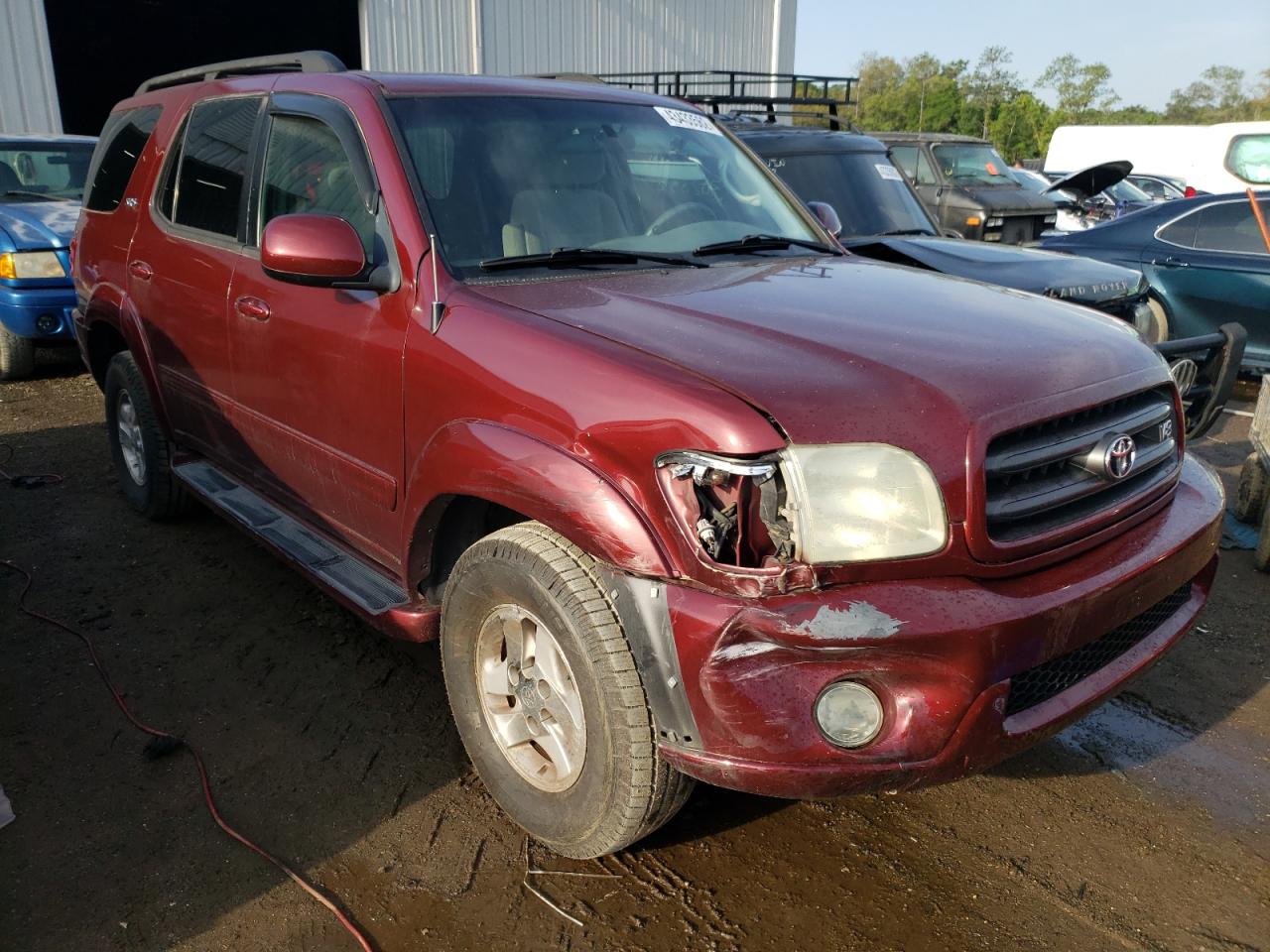 TOYOTA SEQUOIA SR 2003 with VIN 5TDZT34A33S184810 - Photo from auction