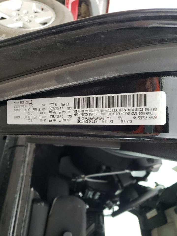 Photo 10 from auction – 2016 JEEP WRANGLER S with VIN 1C4AJWAG0GL209246