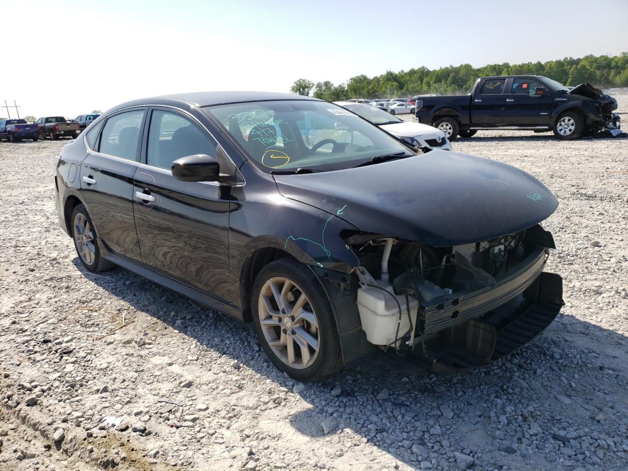 NISSAN SENTRA SR 2013 with VIN 3N1AB7AP2DL744729 - Photo from auction