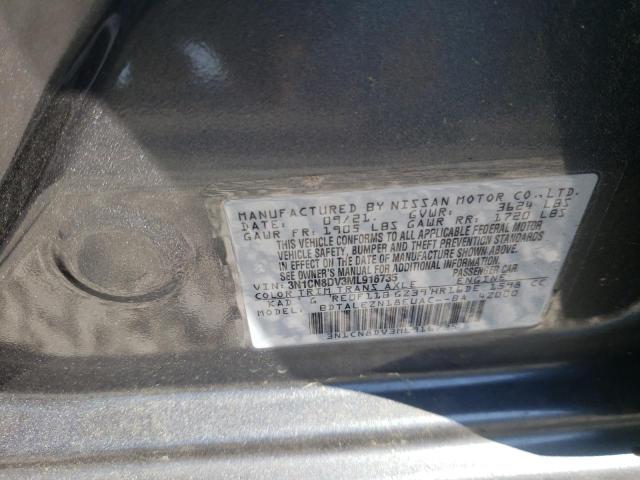 Photo 10 from auction – 2021 NISSAN VERSA S with VIN 3N1CN8DV3ML916735