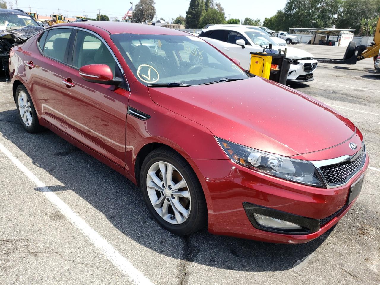 KIA OPTIMA LX 2013 with VIN 5XXGM4A78DG226765 - Photo from auction