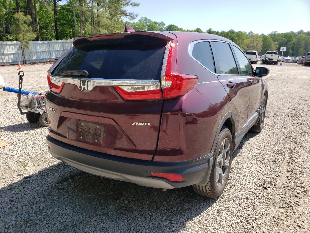 Photo 4 from auction – 2019 HONDA CR-V EXL with VIN 7FARW2H85KE008261