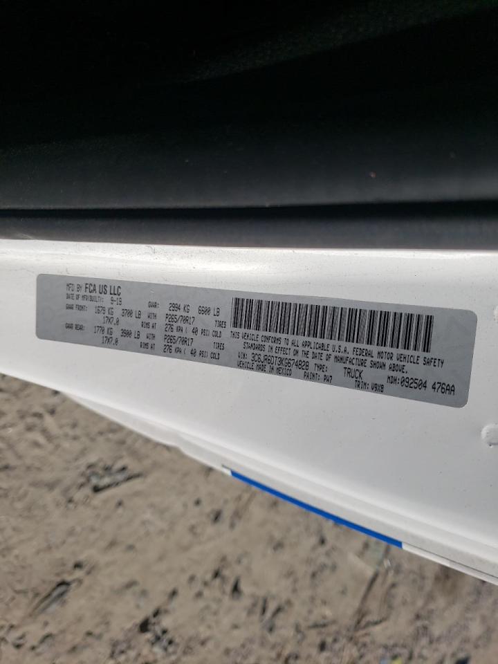 Photo 10 from auction – 2019 RAM 1500 CLASS with VIN 3C6JR6DT3KG674828