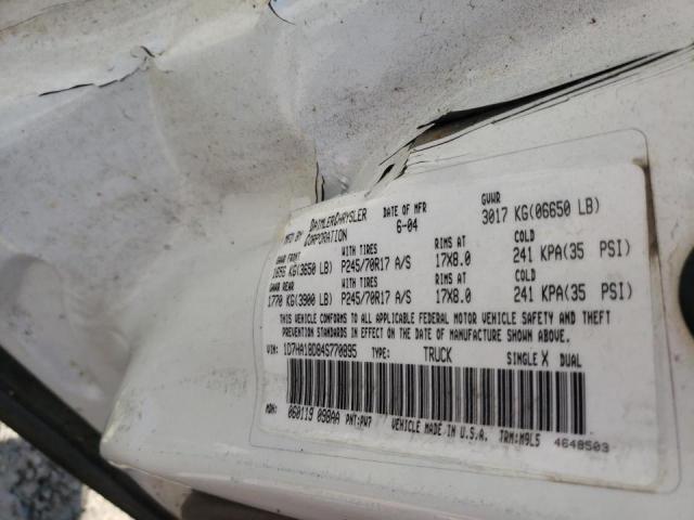 Photo 10 from auction – 2004 DODGE RAM 1500 S with VIN 1D7HA18D84S770895